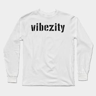 Vibezity Logo - D Day Stens. Long Sleeve T-Shirt